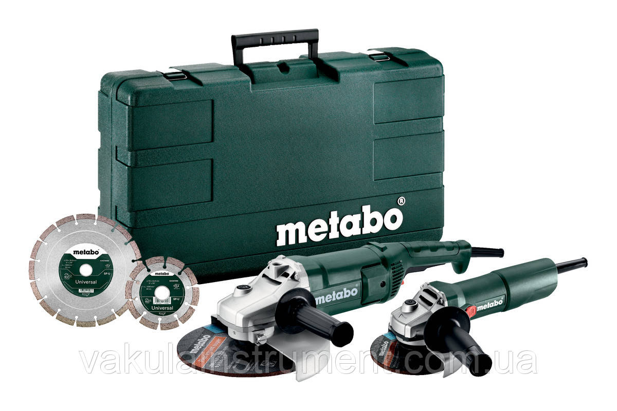 Кутова шліфувальна машина Metabo COMBO SET WE 2200-230 + W 750-125 (685172510)