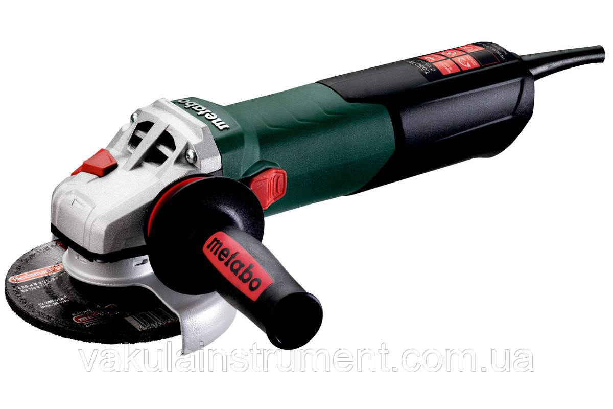 Кутова шліфувальна машина Metabo WEVA 15-125 QUICK (600496000)