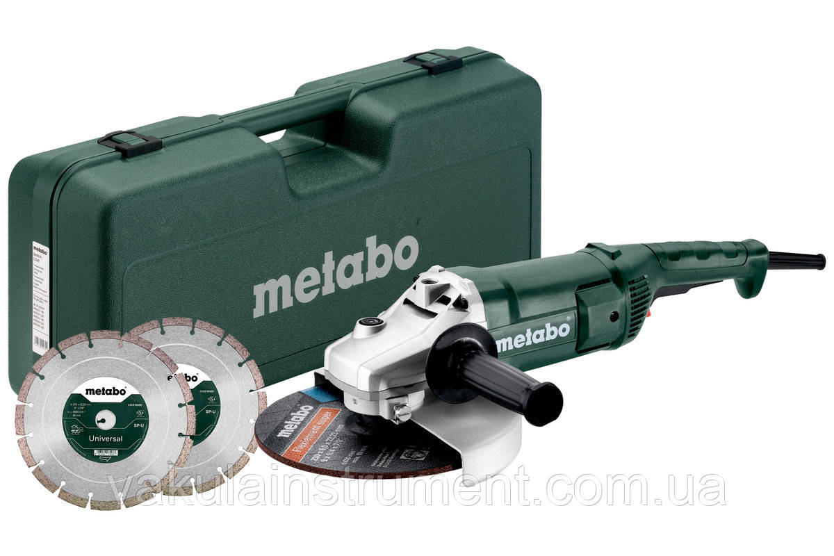 Кутова шліфувальна машина Metabo SET WE 2200-230 (691081000)