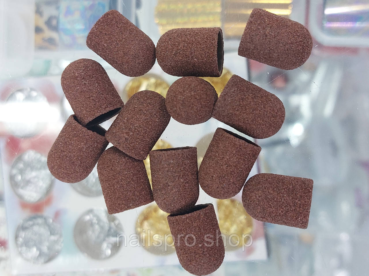 Пісочні ковпачки для педикюру 16*25, 80 грит