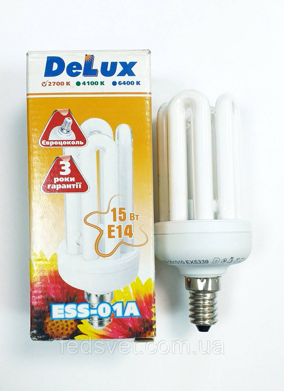 Лампа енергозберігаюча DELUX ESS-01A 15W E14 2700К 898Lm