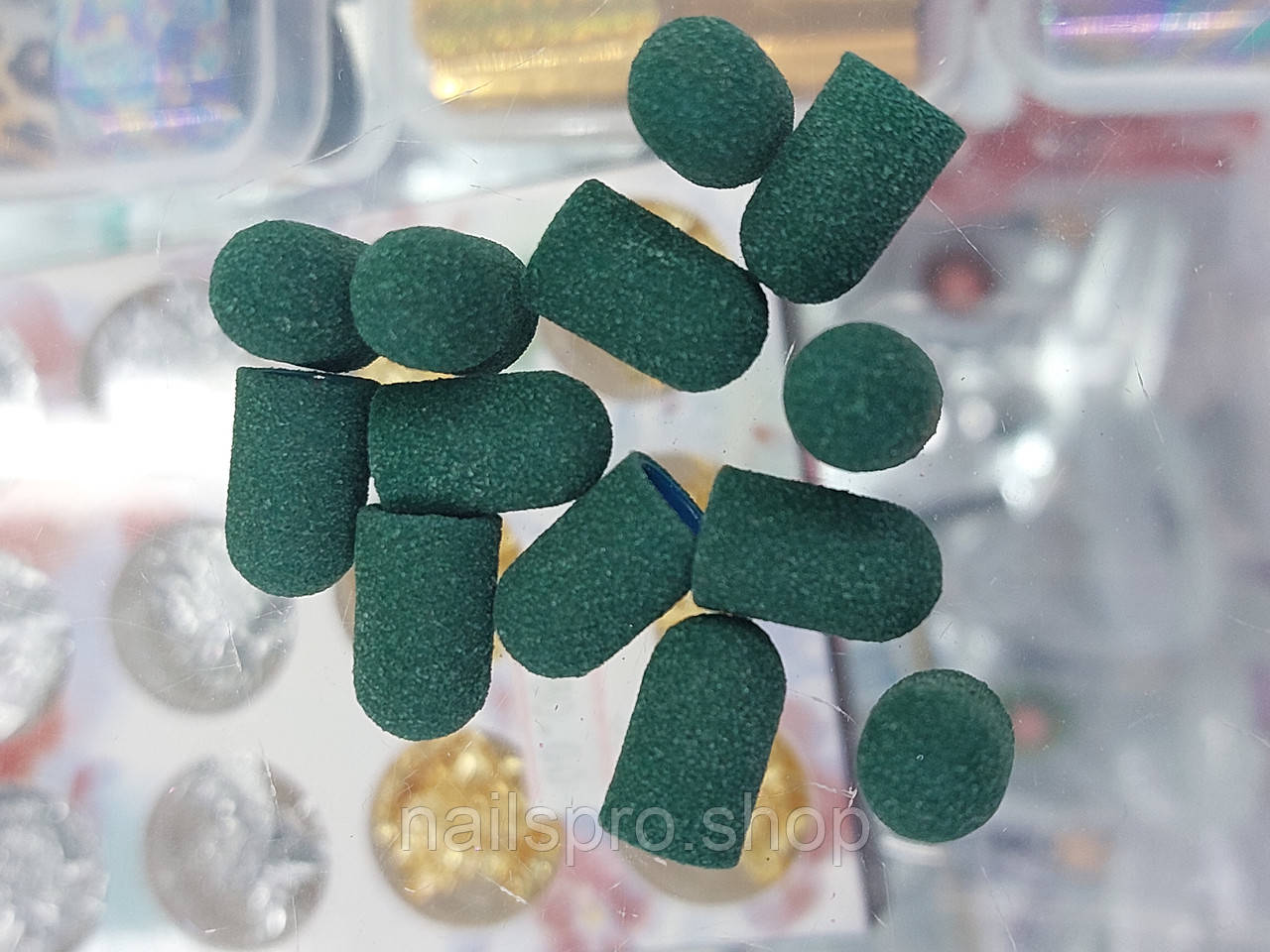 Пісочні ковпачки для педикюру 7*13, 80 гритів, фото 1