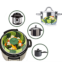 Вставка в каструлю пароварка Cooking House Lotus Steamer 26 см Зелена, фото 7