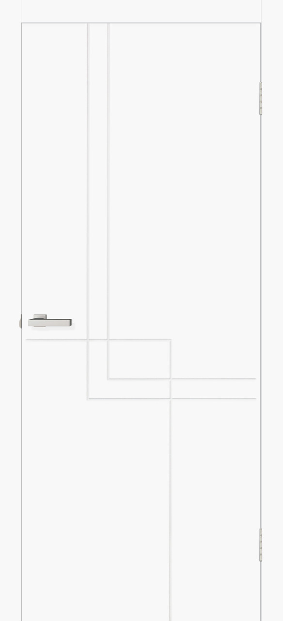 Полотно двері Геометрія 05 білий silk matt, фото 1