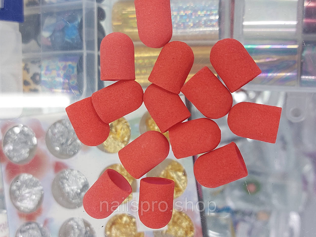 Пісочні ковпачки для педикюру 10*15, 180 грит