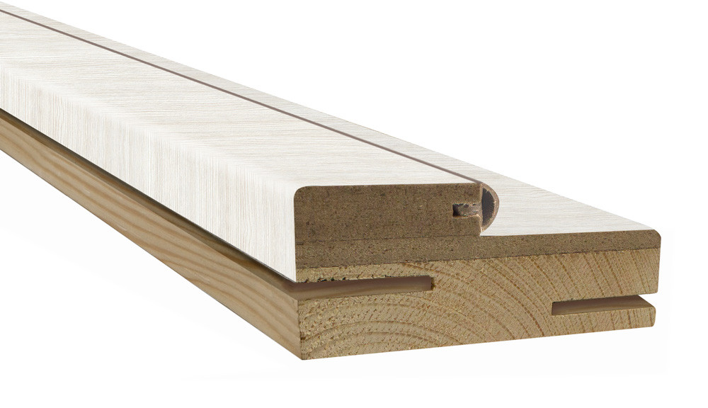 Короб телескоп сосна 80х35мм cortex дуб bianco line, компл, фото 1