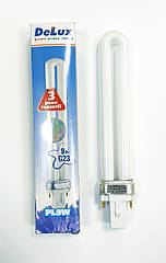 Лампа енергозберігаюча DELUX PL 9W 2700K G23
