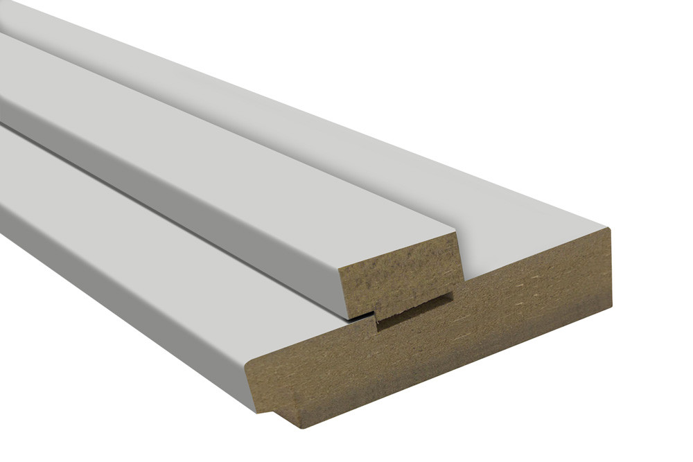 Коробка мдф 100х33х2050 мм світло-сірий silk matt, комплект, фото 1