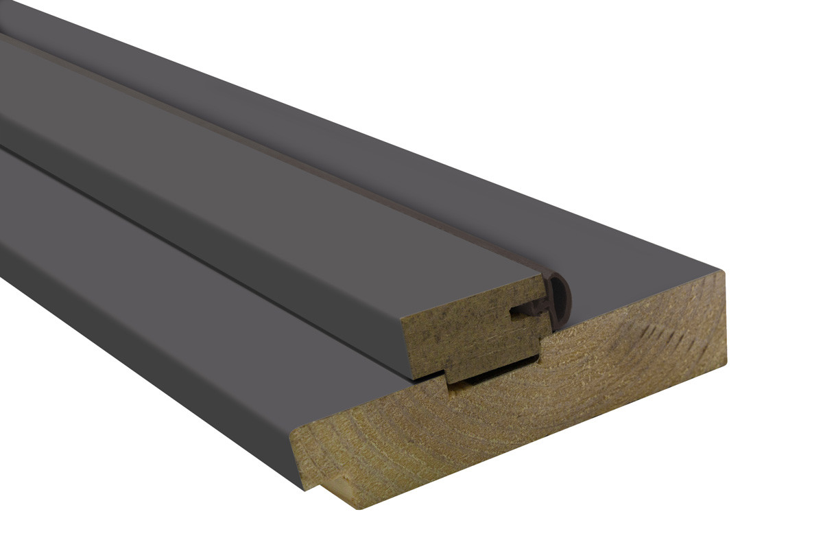 Коробка сосна 100х34 мм графіт silk matt, комплект, фото 1