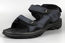 Сандалі босоніжки чоловічі шкіряні на липучці сині Bona 775H Бона Розміри 44