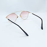 Стильные женские очки розовые с градиентом, фото 2