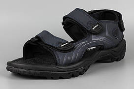 Сандалі босоніжки чоловічі шкіряні на липучці сині Bona 776H Бона Розміри 41 44