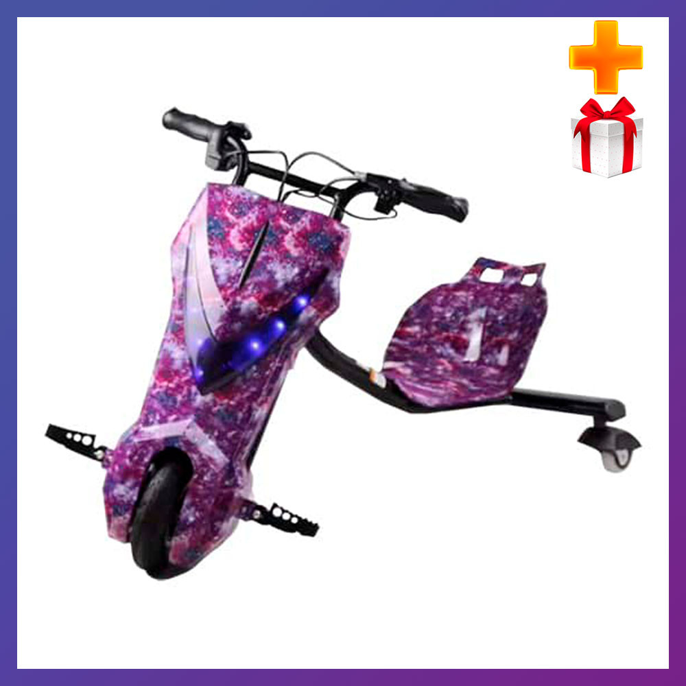 Дрифт-карт на акумуляторі від 8 років Electro 8" рожевий космос + подарунок, фото 1