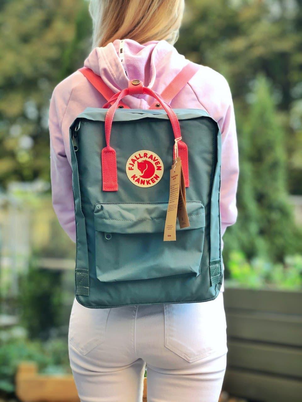 Женский спортивный рюкзак Kanken (зеленый) повседневный 102