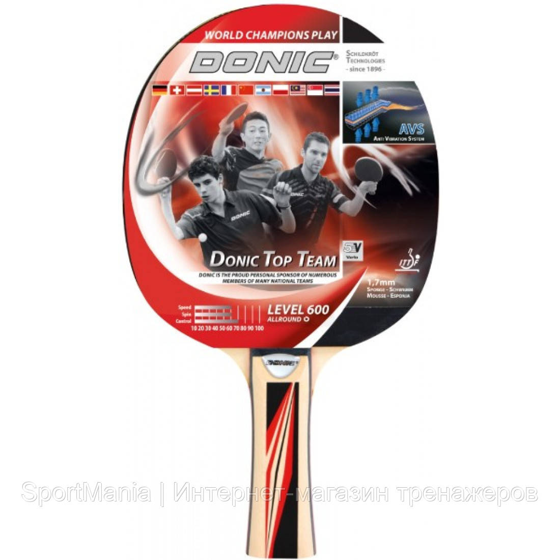 Ракетка для настільного тенісу Donic-Schildkrot Top Team 600