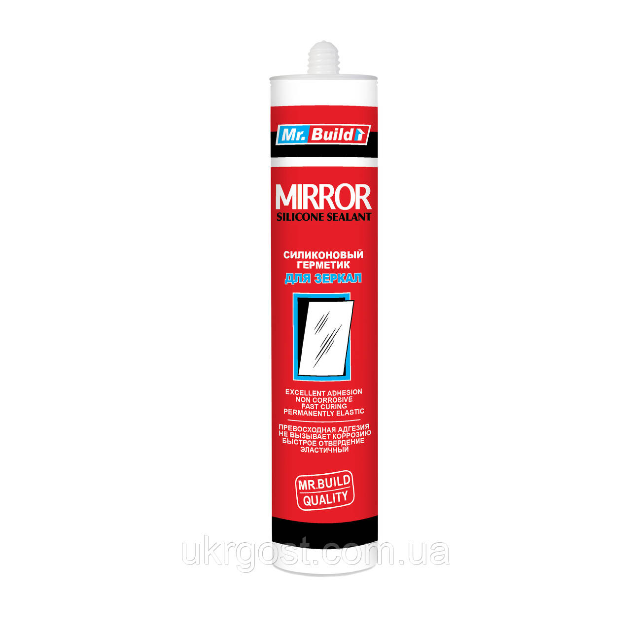 Клей-герметик для дзеркал силіконовий Mr.Build Mirror Прозорий 350 г