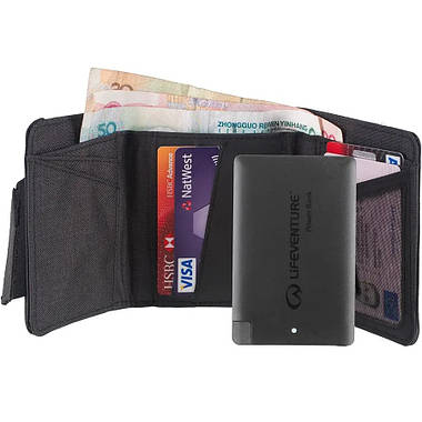 Гаманець з павербанком Lifeventure RFID Charger Wallet Сірий, фото 3