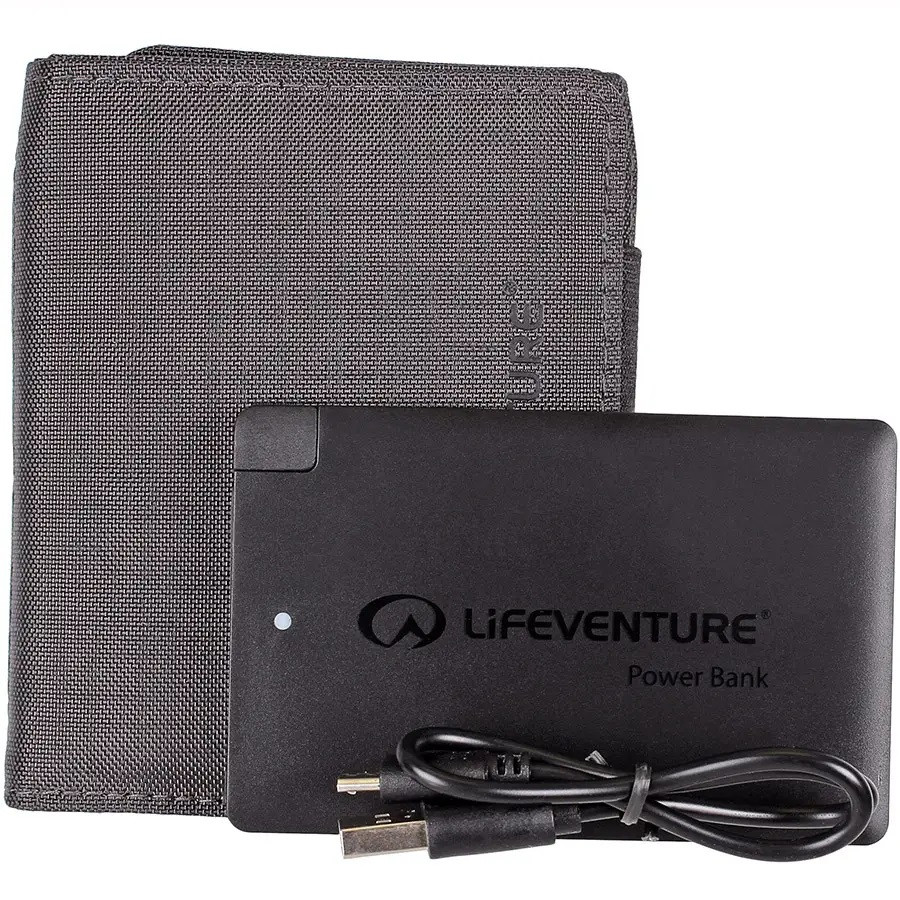 Гаманець з павербанком Lifeventure RFID Charger Wallet Сірий