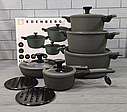 Сучасний набір кухонного посуду Edenberg EB-5633 з 12 предметів із мармуровим покриттям, фото 3