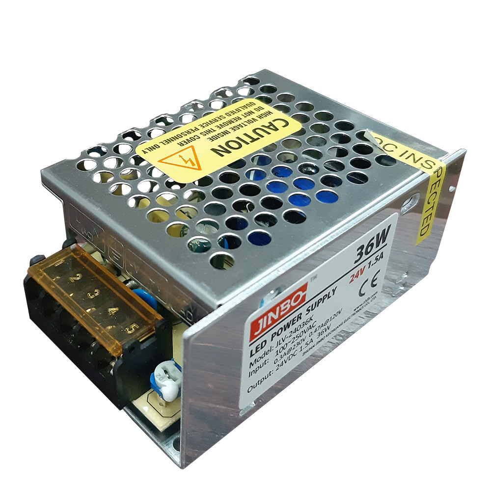 Блок живлення JINBO JLV-24036K 36 Вт 24 В для світлодіодної стрічки