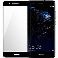 Защитное стекло для Huawei P10 Lite на экран 5д HQ полноэкранное стекло на телефон хуавей п10 лайт черное HQG