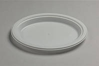 Тарілка одноразова 260мм Premium овальна біла