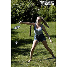 Набір для бадмінтону Talbot Torro Badminton Set 2 Fighter Pro Set Composite 2 ракетки 2 волана чохол, фото 5