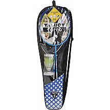 Набір для бадмінтону Talbot Torro Badminton Set 2 Fighter Pro Set Composite 2 ракетки 2 волана чохол, фото 4