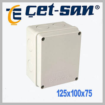 Розподільна коробка 125х100х75 Get-san IP65 (KB.0016), фото 1