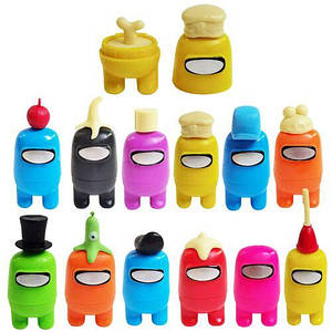 Набір розбірних фігурок Амонг Ас (Серед нас) 12 персонажів з гри Among Us, 7-10 см