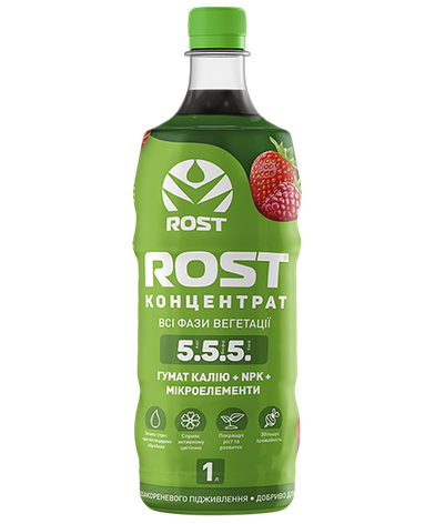 Добриво ROST Концентрат NPK 5.5.5, 1 л Восор, фото 1