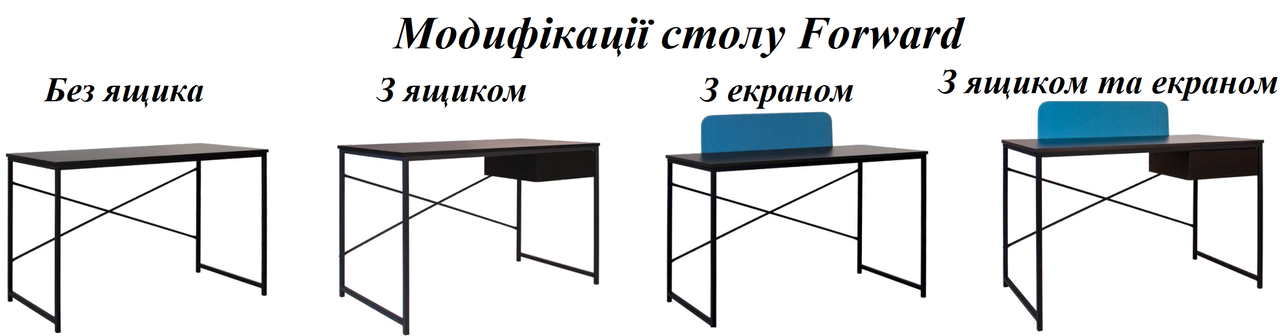 Стіл комп'ютерний Forward 116*61 см ТМ Новий Стиль, фото 3