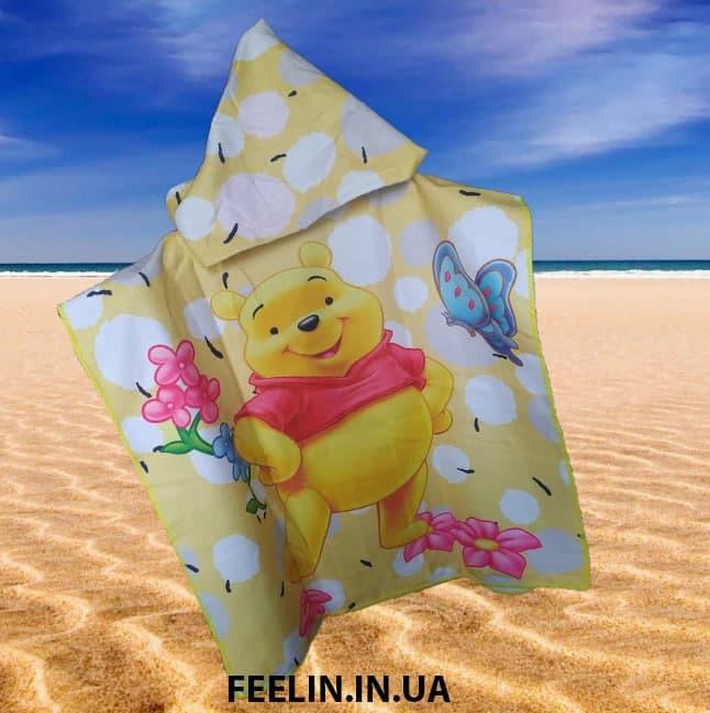 Пляжное полотенце для девочки принцессы ЛОЛ с капюшоном, детское пончо, уголок для купания ребенку море, пляж - фото 8 - id-p1440947003