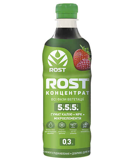 Добриво ROST Концентрат NPK 5.5.5, 0,3 л Восор