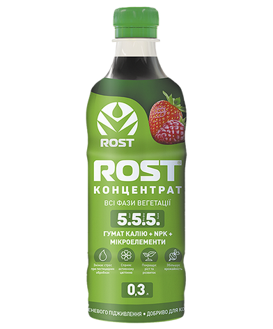 Добриво ROST Концентрат NPK 5.5.5, 0,3 л Восор, фото 1