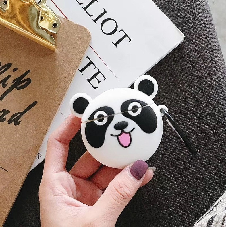 Мультяшний чохол для навушників із зображенням Лева панди для Apple AirPods 1/2, фото 1