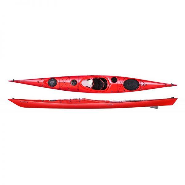 Каяк туристичний одномісний для спорту та риболовлі Seabird Designs R Scott MV HDPE red kayak, байдарка