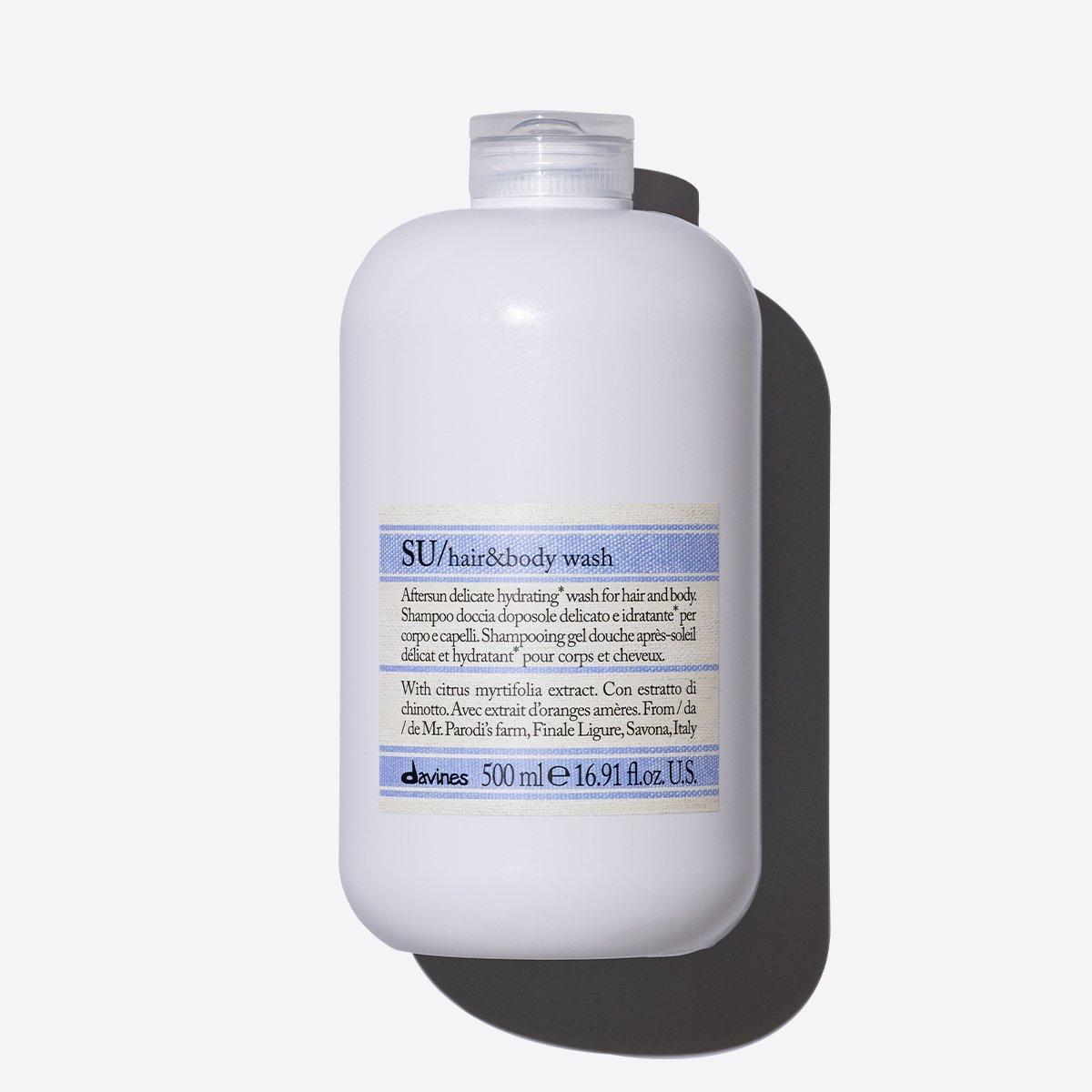 Відновлюючий шампунь для тіла і волосся після сонця Davines SU Hair And Body After Sun Wash 500 мл