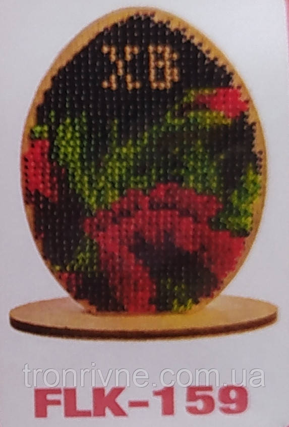 Набір для вишивання бісером для дерева Пасхальне яйце, фото 1