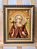 Св.мучениця Валентина ікона з янтаря, Іменна ікона з бурштину " Св. Валентина  ", фото 4
