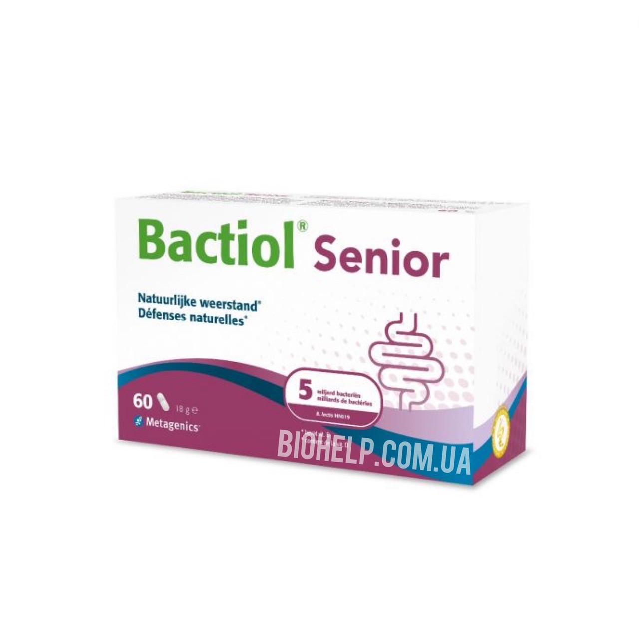 Probactiol® Senior Metagenics (Пробактиол Сеньйор) 60 капсул BX820, фото 1