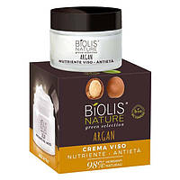 BIOLIS NATURE - 98% натуральні інгредієнти! Живильний антивіковий крем для обличчя з арганом 50 мл, Італія