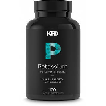 Мінерали - Калій - KFD Nutrition Potassium / 120 tablets