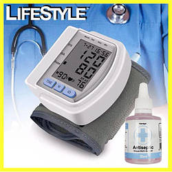 Тонометр на зап'ястя Automatic Blood Pressure Автоматичний CK-102S + Подарунок антисептик для рук