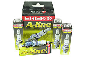 Свічка запалювання Brisk A-Line 12 2110-2112, 1117-1119, 2170-2172 з резистором (16 кл) ключ на 16 (к-кт 4 шт)