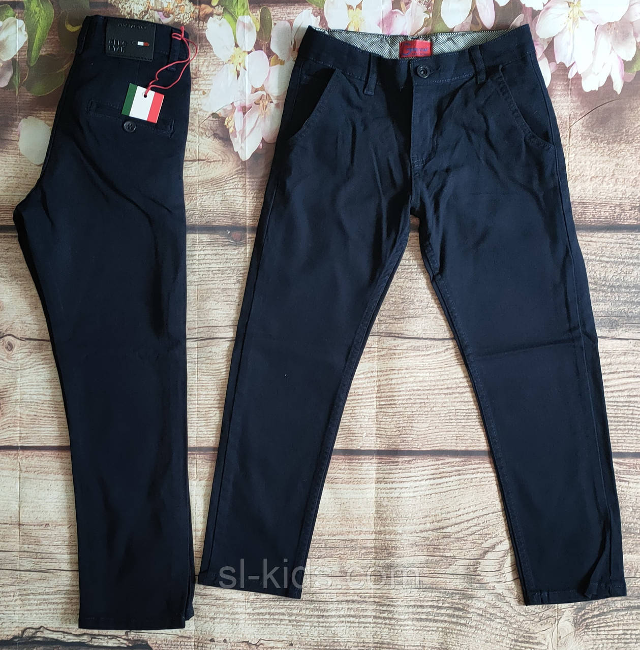 Котонові штани,джинси для хлопчика 6-10 років (темно сині 03) опт пр. Туреччина