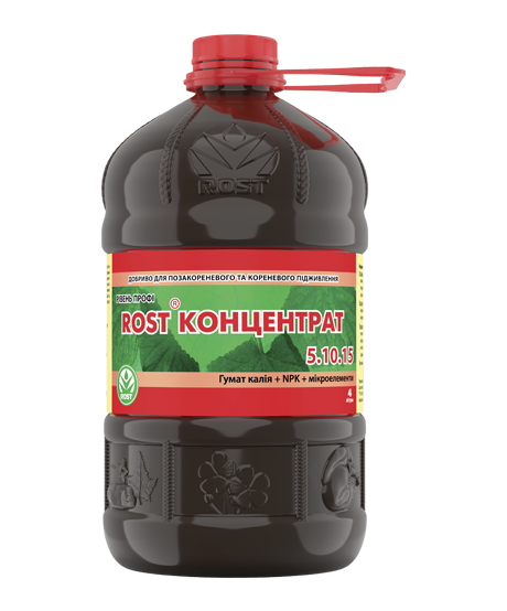 Добриво ROST Концентрат NPK 5.10.15, 4 л ТМ Восор
