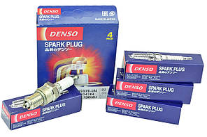 Свічка запалювання DENSO 2101-2107, 2108-21099, ЗАЗ 1102 Таврія, Lanos (8 кл) з резистором карбюратор (к-кт 4 шт)