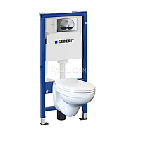 Инсталляция GEBERIT Duofix Pro 20 118.315.21.1 с панелью смыва Delta 20 хром+унитаз KOLO M1310002U