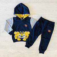 Трикотажний костюм 2 в 1 з легким напиленням для хлопчика, S&D, 1,3,4 років, № KK1165, фото 3